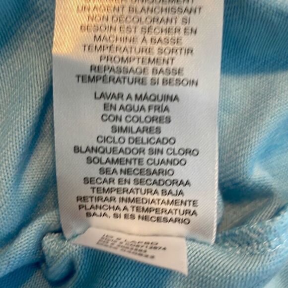 Cuddl Duds Cozy Long Sleeve Pajama Top Light Blue Soft Knit M - Picture 7 of 7